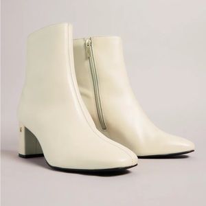 Ted Baker Leather Block Heel Ankle Bootie